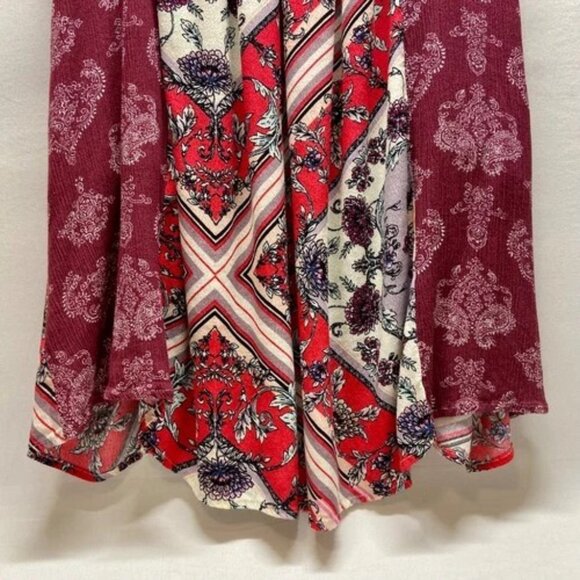 Oddy Pleated Front Dress Women's Small Floral Summer Boho Lightweight Pocket GUC - Picture 5 of 11